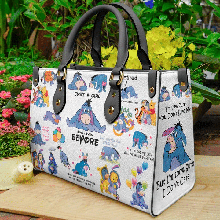 Eeyore Winnie the Pooh Lover 1 Women Leather Hand Bag