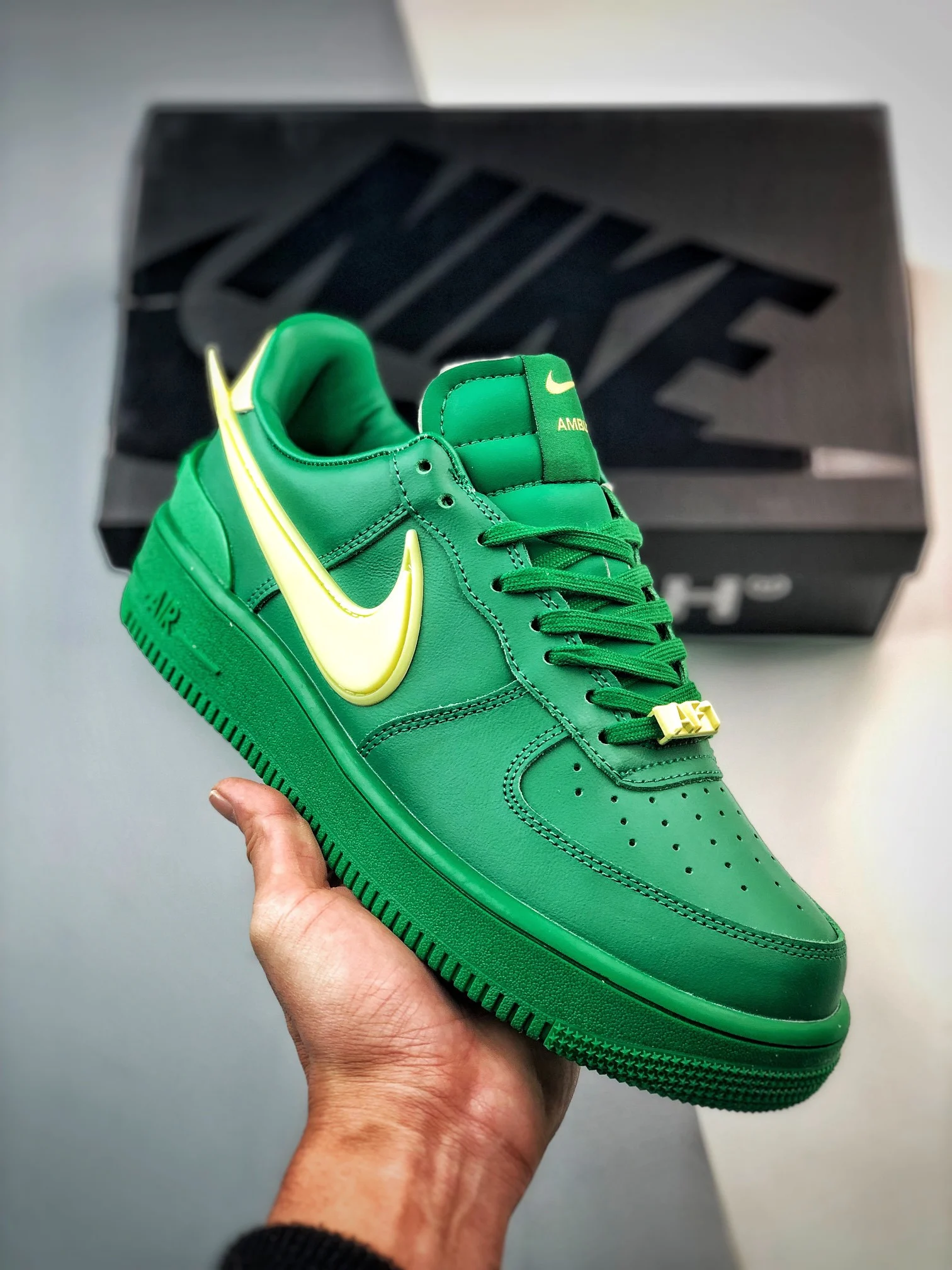 AMBUSH x Nike Air Force 1 Low Pine Green Citron DV3464-300 For Sale