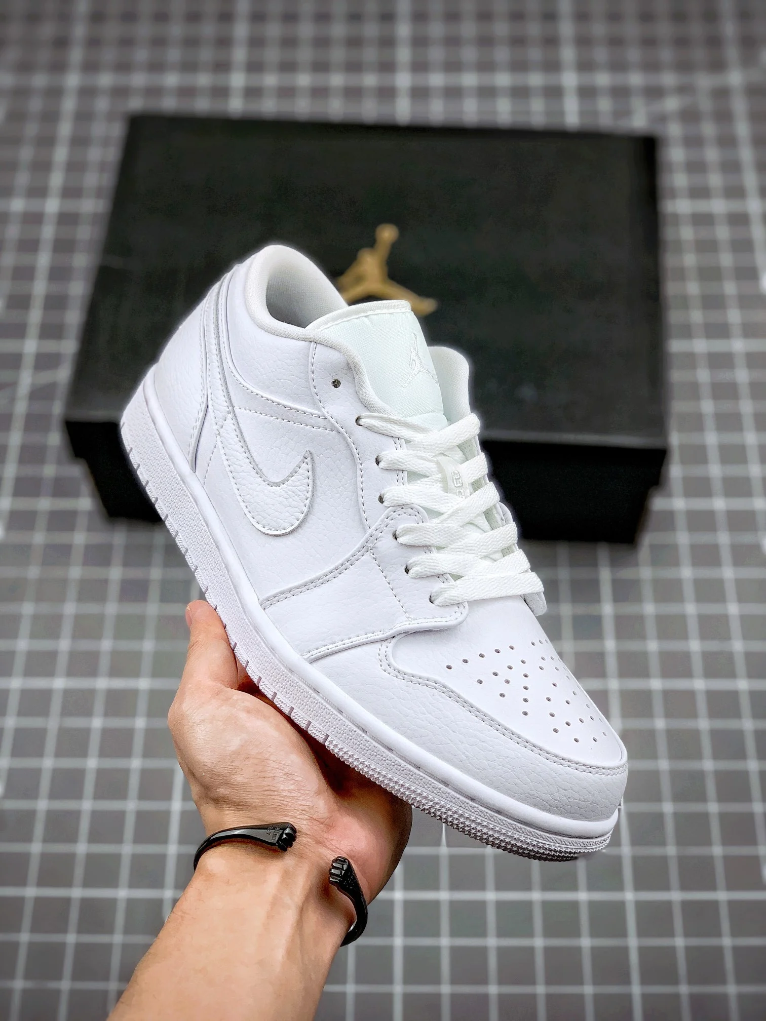 Air Jordan 1 Low Triple White 553558-130 For Sale