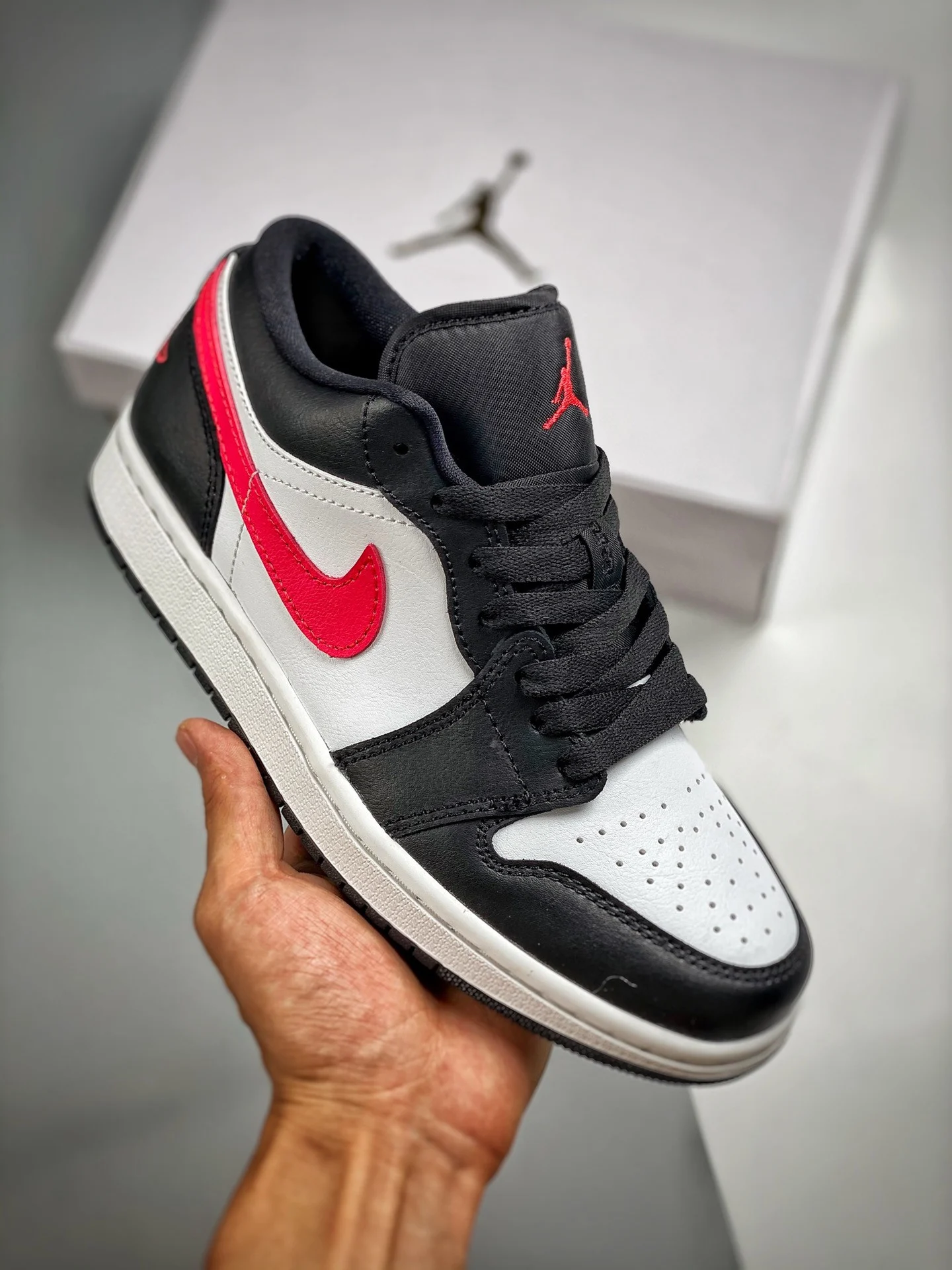 Air Jordan 1 Low Black Siren Red-White DC0774-004 For Sale