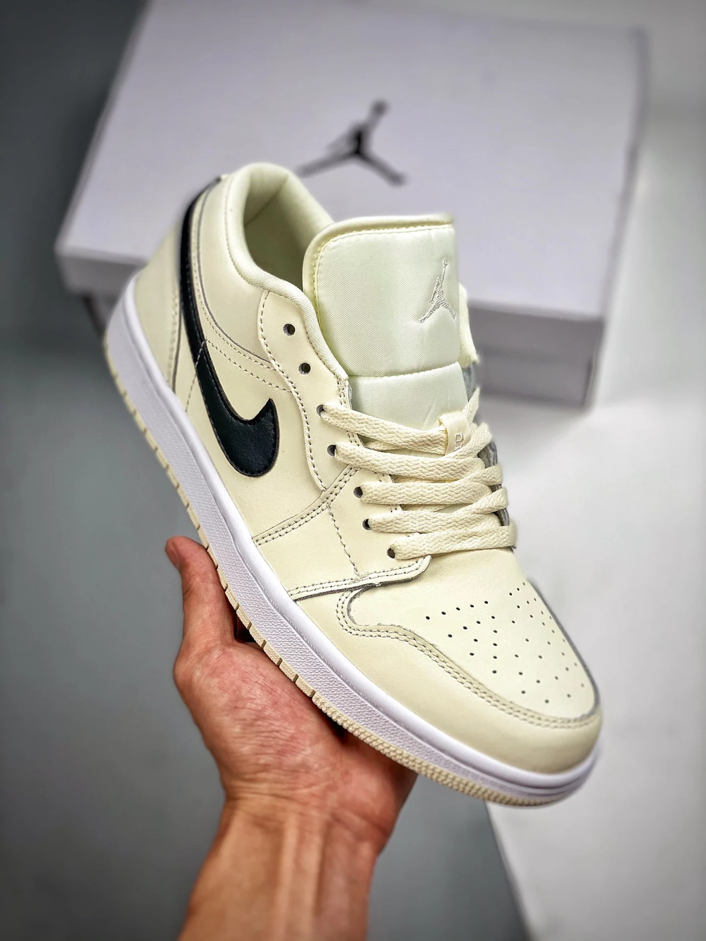 Air Jordan 1 Low Coconut Milk Black-White DC0774-121 For Sale