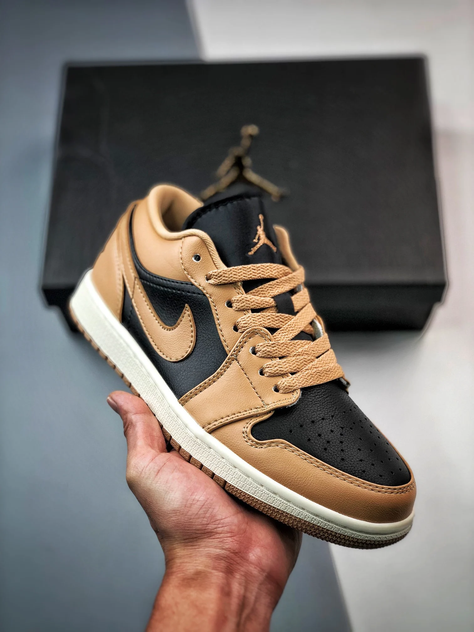 Air Jordan 1 Low Desert Black-Sail DV0774-201 For Sale