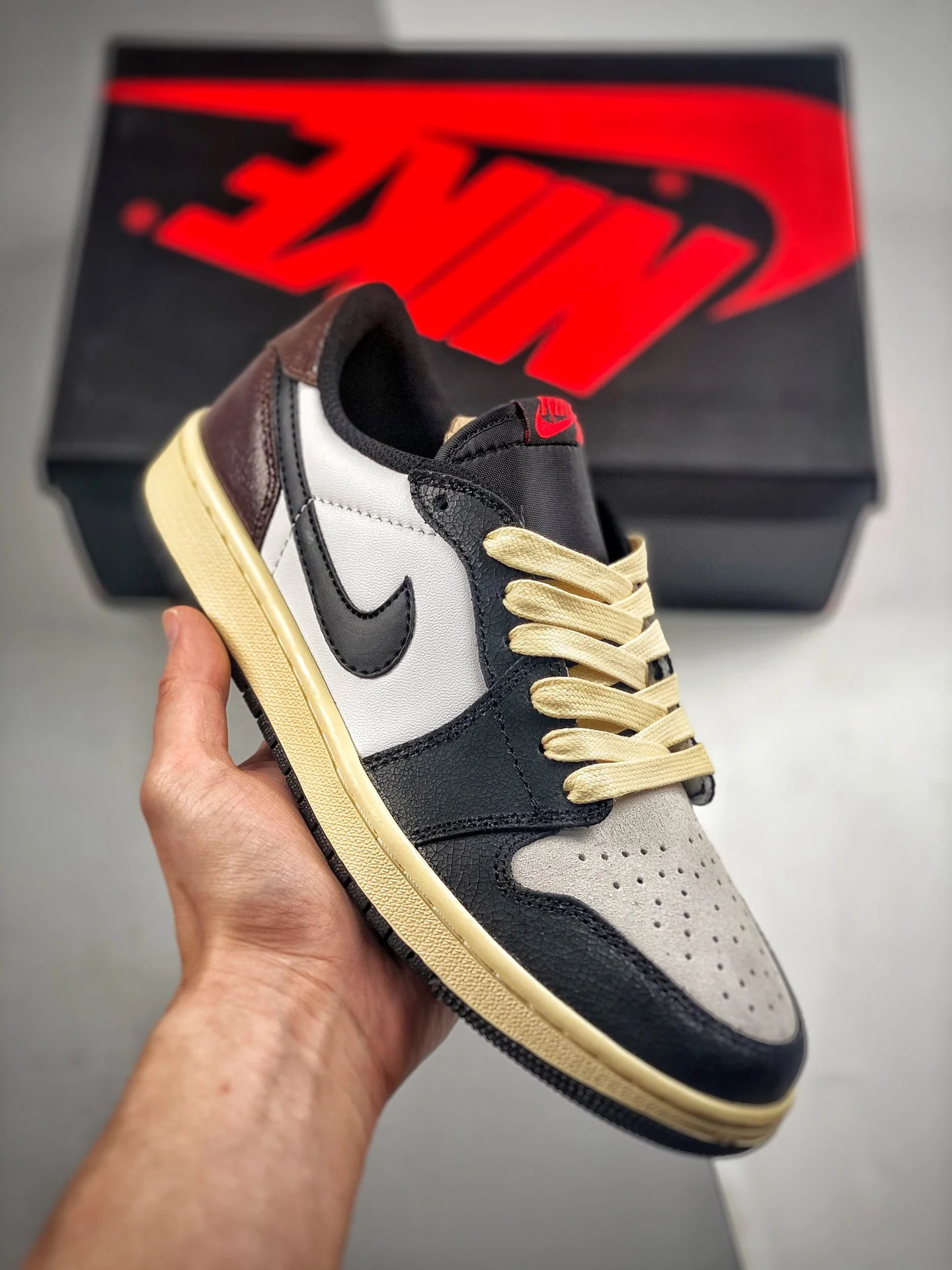 Air Jordan 1 Low OG Black White Chocolate For Sale