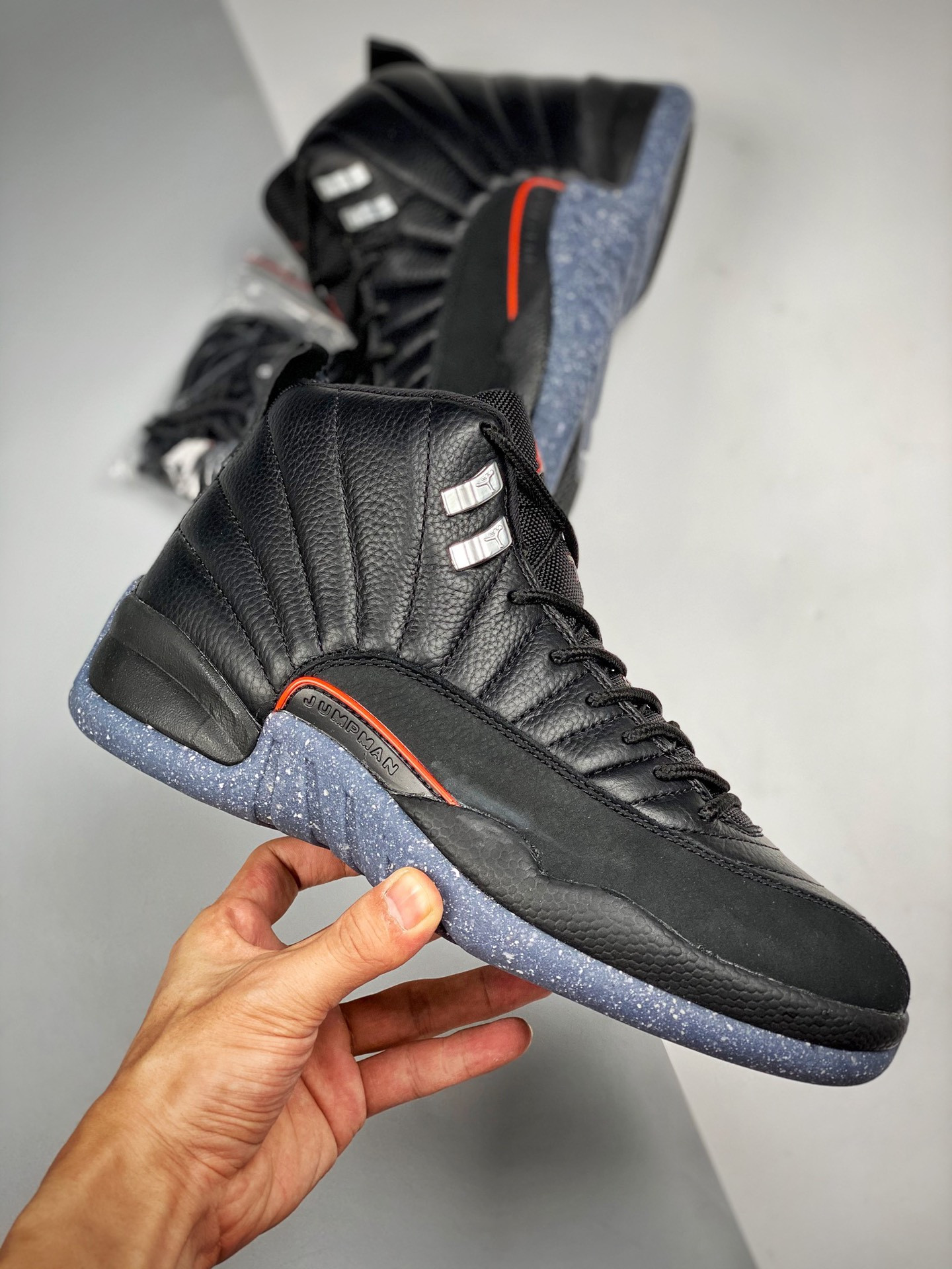 Air Jordan 12 Utility Black Black-Bright Crimson-White For Sale