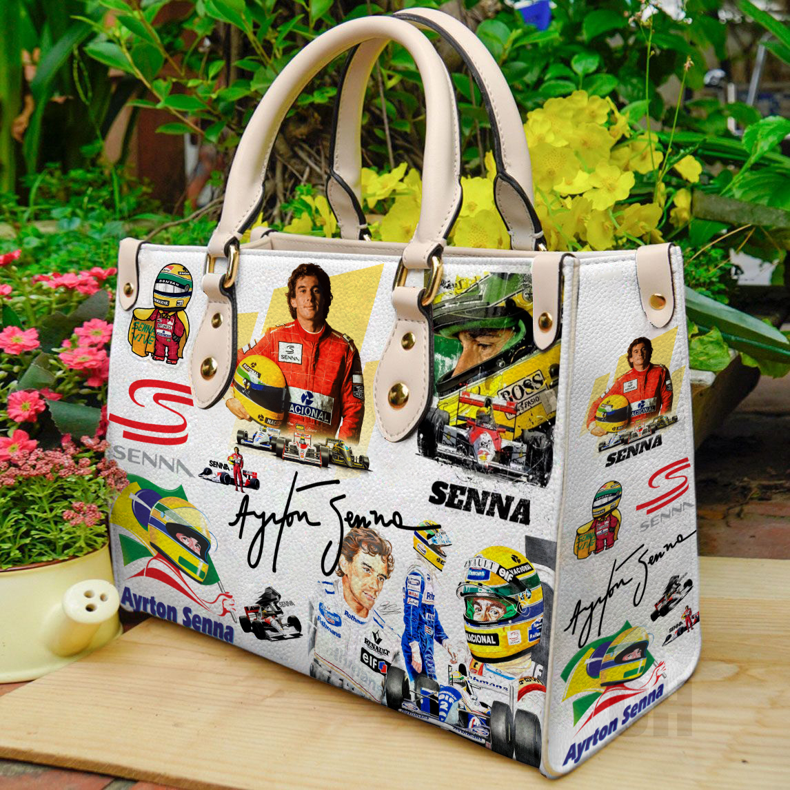 Ayrton Senna Women Leather Hand Bag