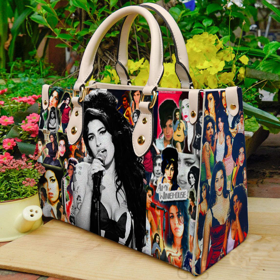 Amy Winehouse Women Leather Hand Bag