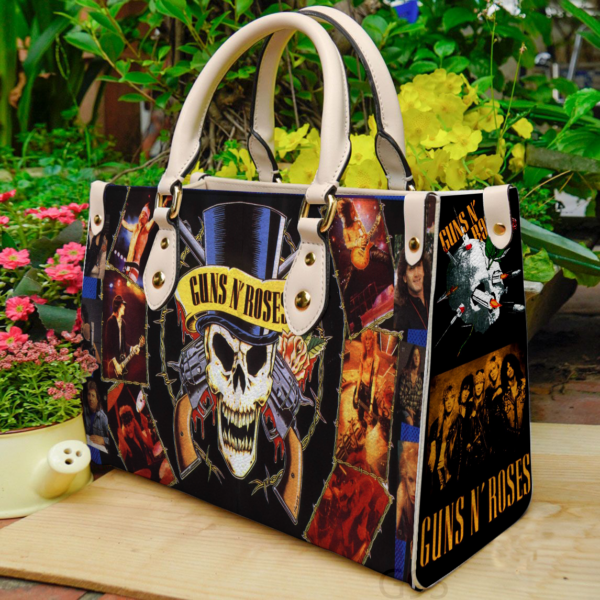 Guns NBag Roses Women Leather Hand Bag