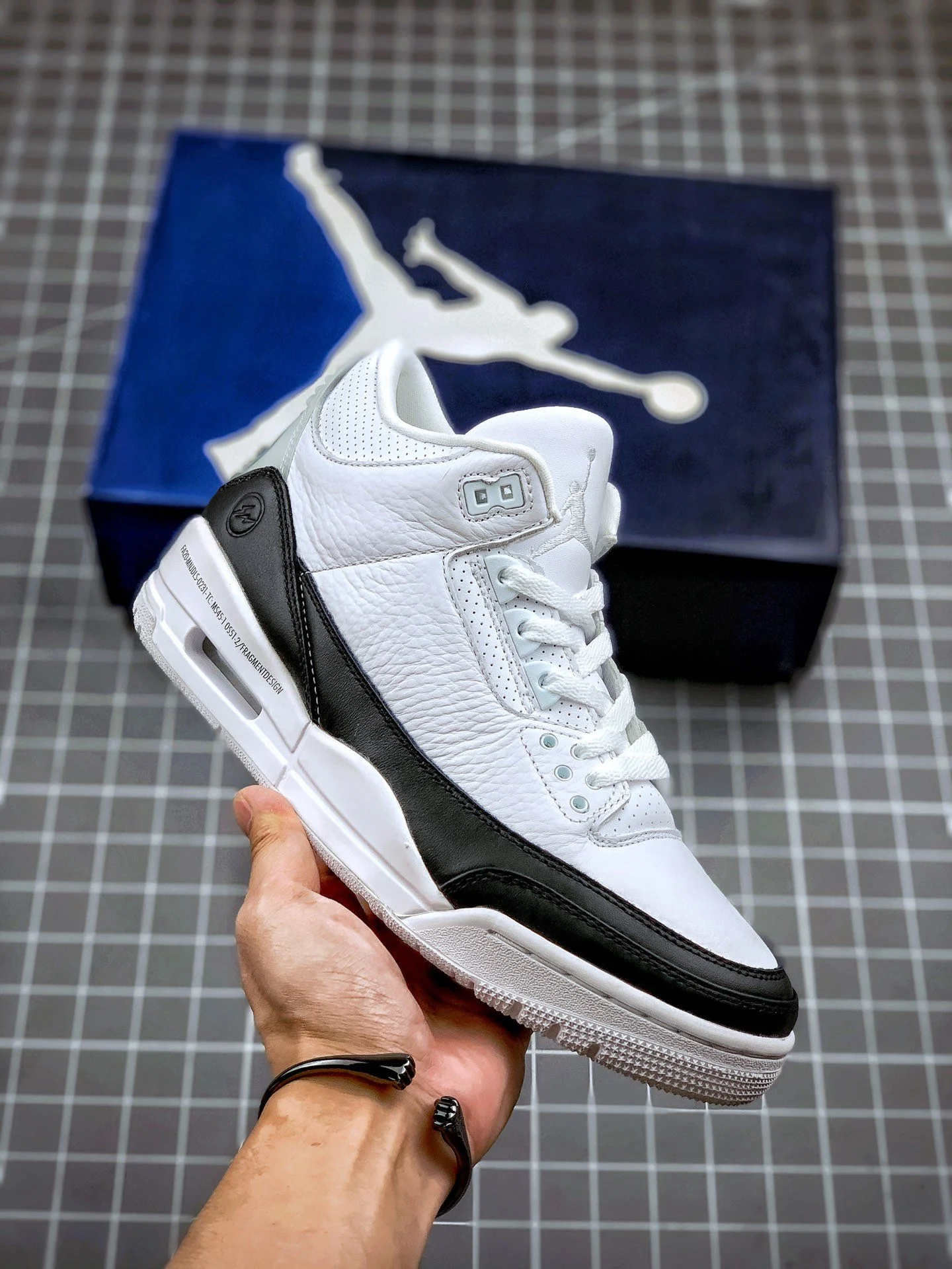 Fragment x Air Jordan 3 White Black-White For Sale