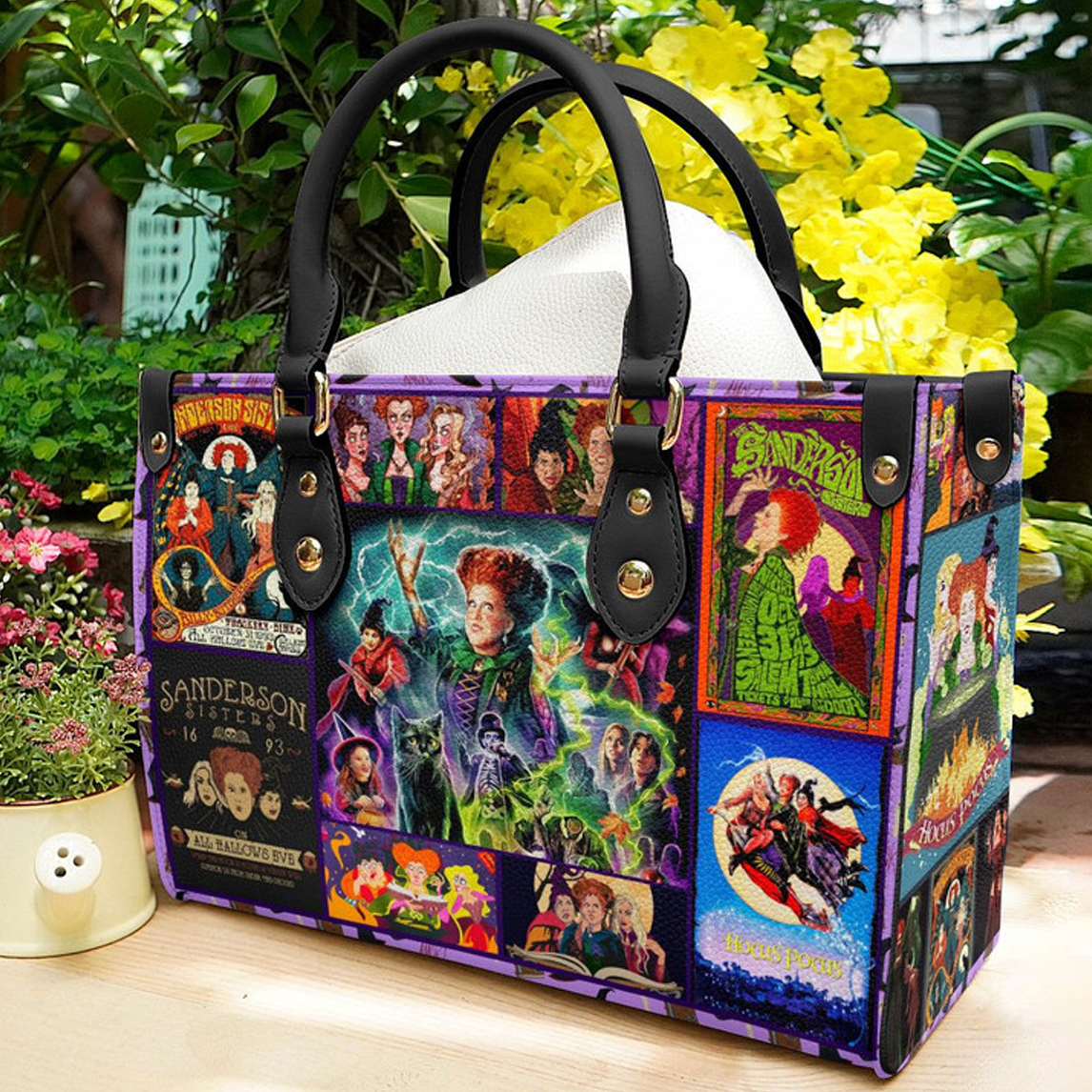 Hocus Pocus lover Women Leather Hand Bag