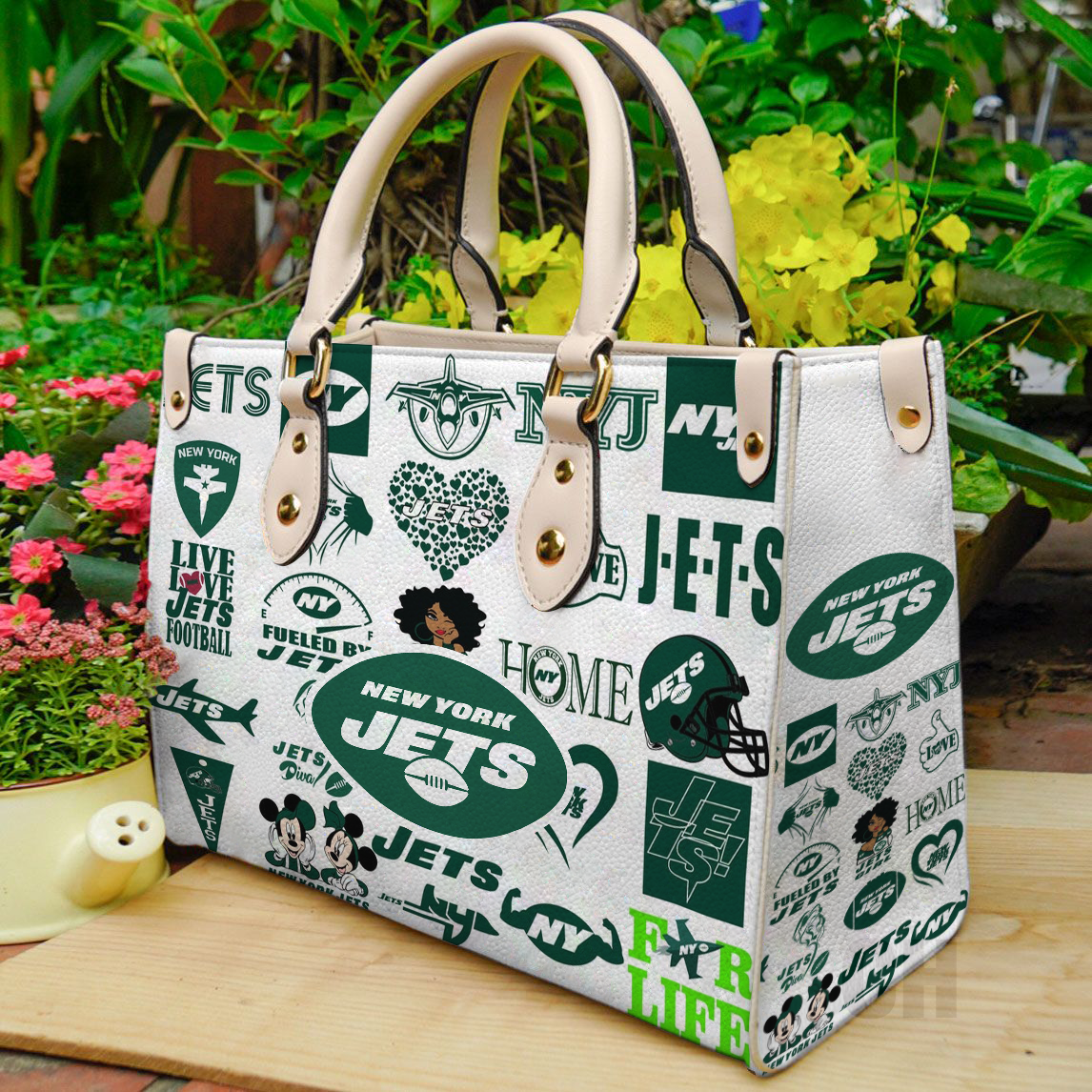 New York Jets Women Leather Hand Bag