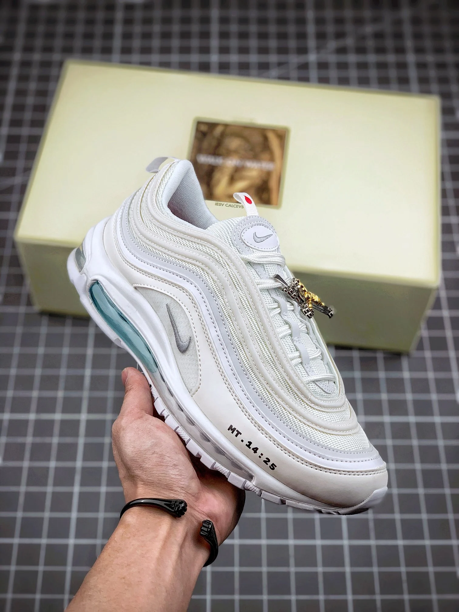 MSCHF x INRI Nike Air Max 97 Custom Jesus Shoes On Sale