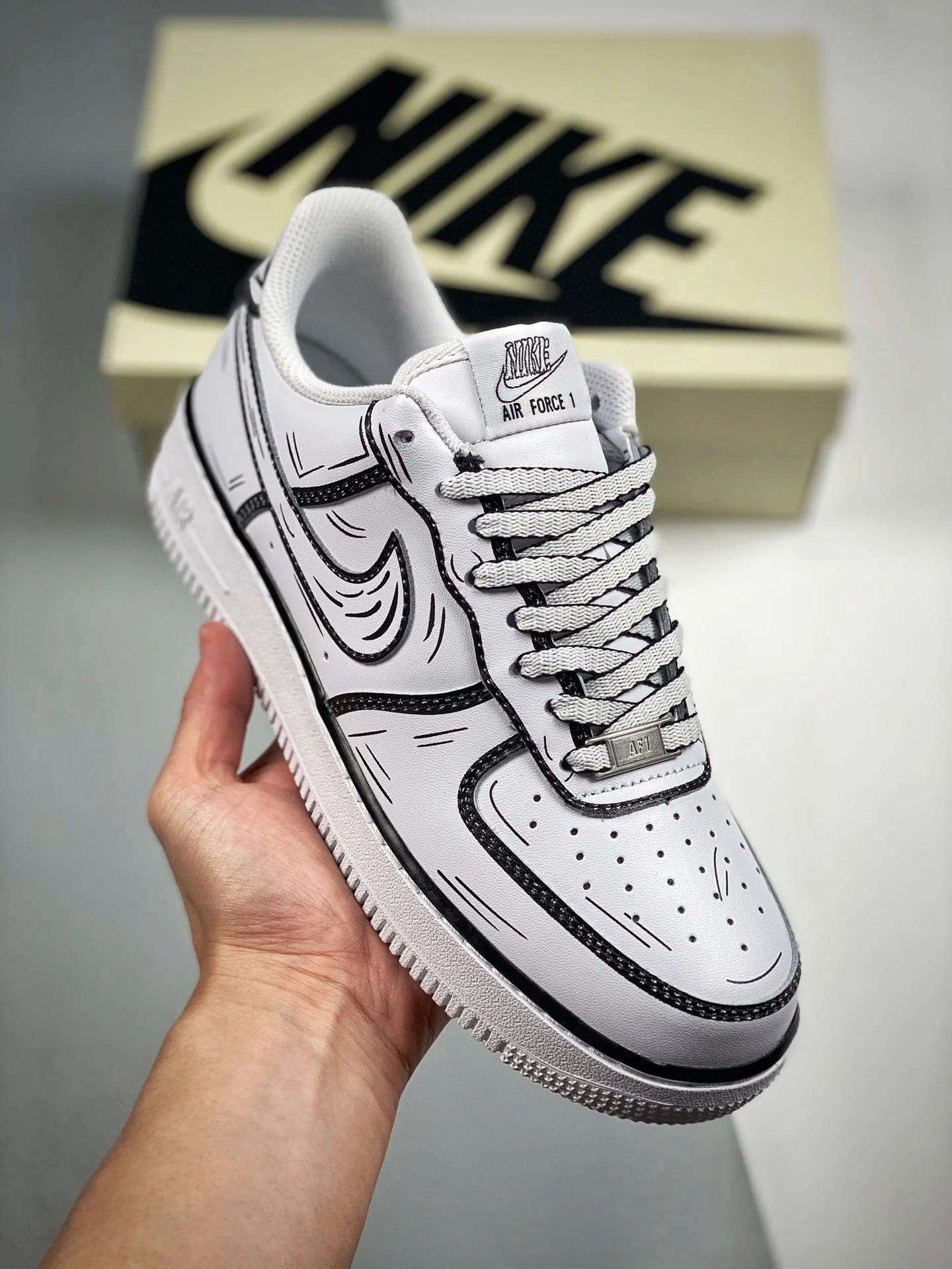 Nike Air Force 1 07 Low Hand drawn White For Sale