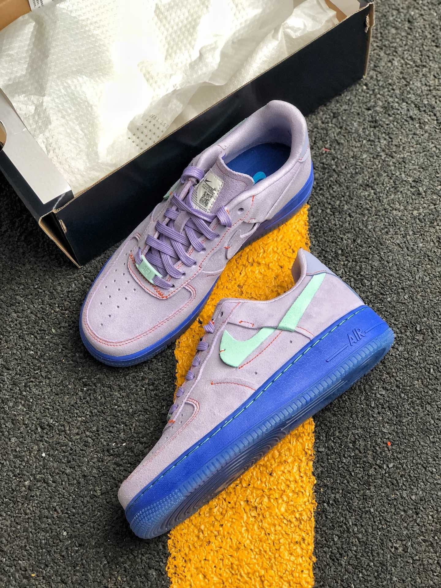 Nike Air Force 1 07 Lux Purple Agate Teal Tint-Rush Violet For Sale