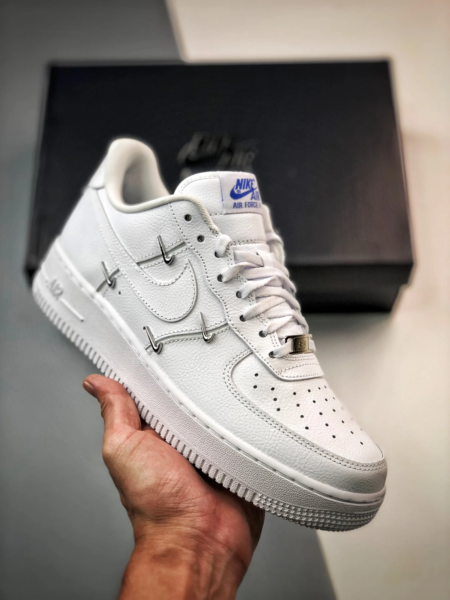 Nike Air Force 1 LX White Hyper Royal-Black CT1990-100 For Sale