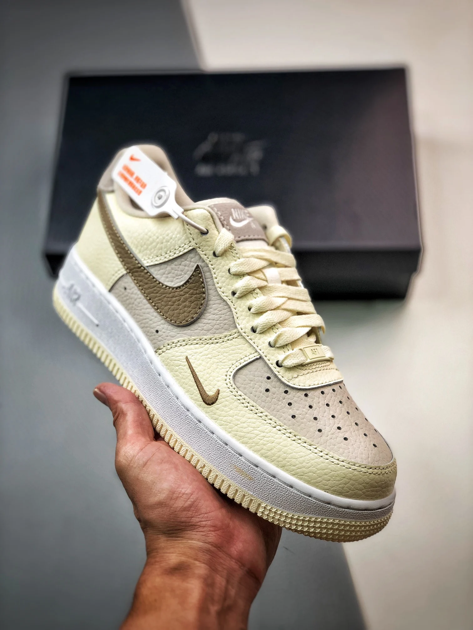 Nike Air Force 1 Low Fossil Grey FB8483-100 For Sale