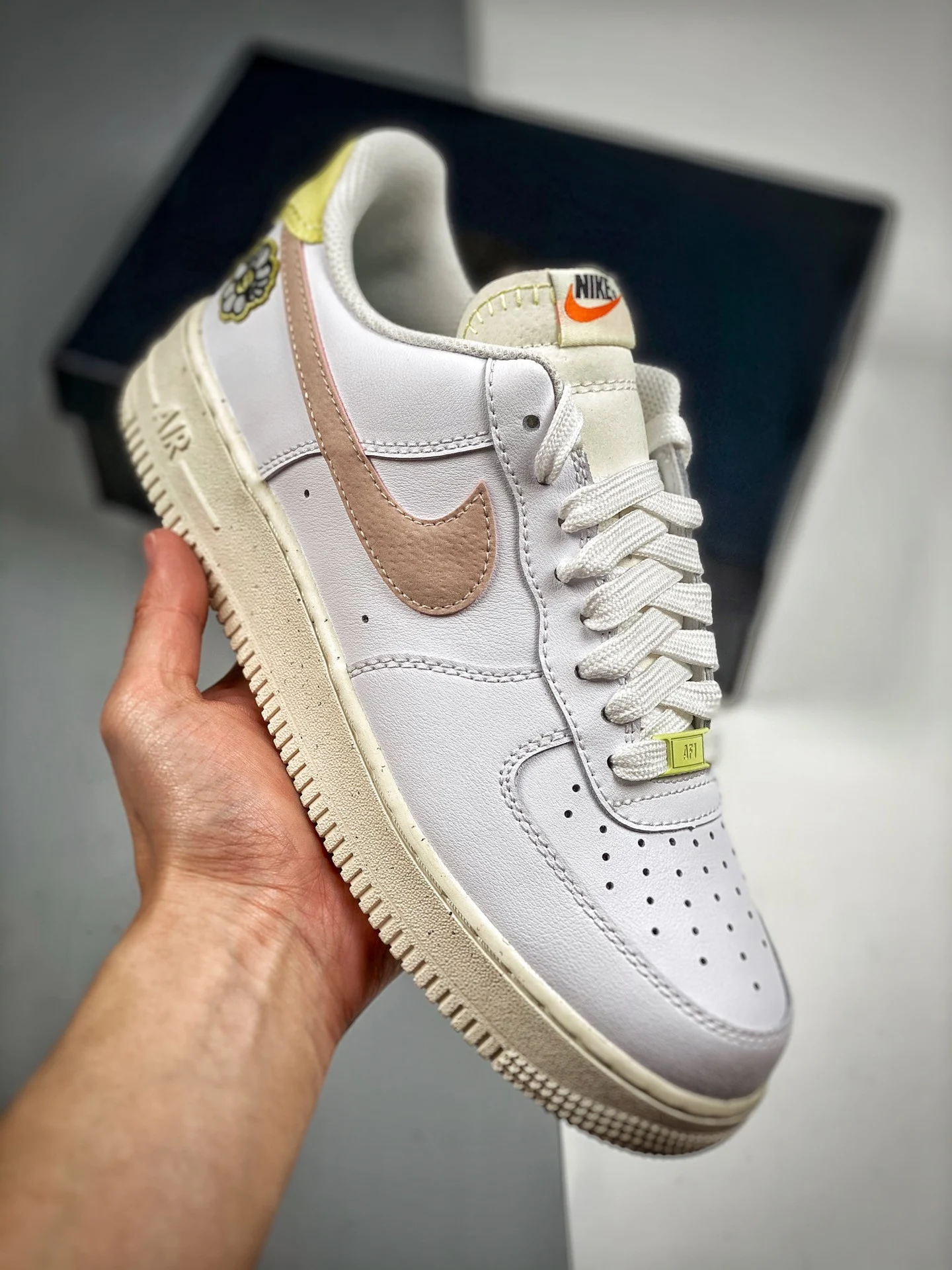 Nike Air Force 1 Low Next Nature White Pink Oxford DJ6377-100 For Sale