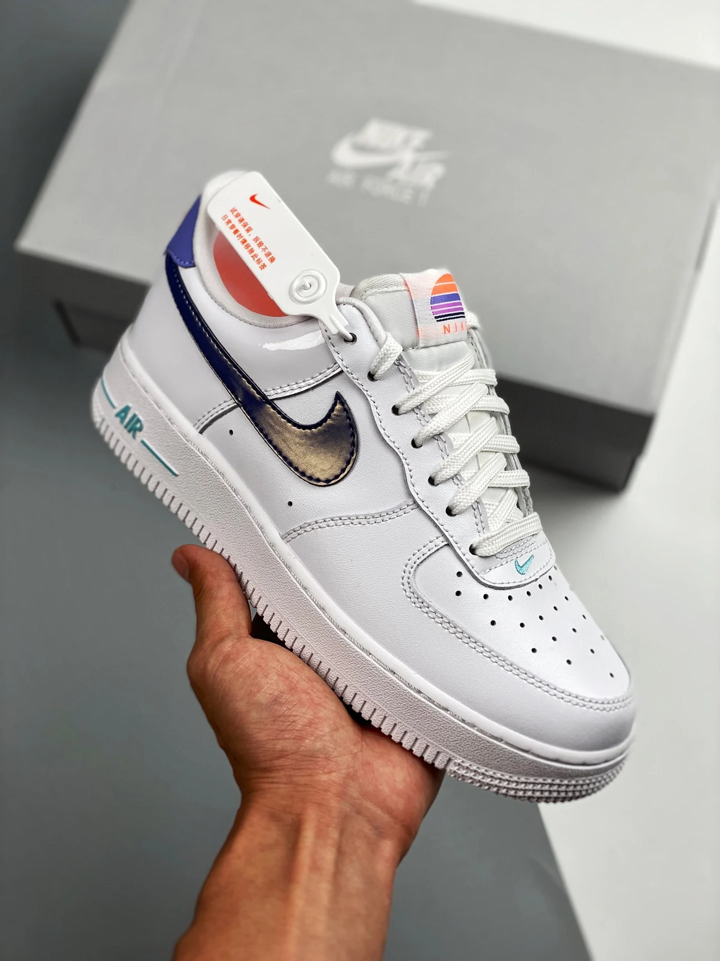 Nike Air Force 1 Low White Light Thistle-Copa-Dark Purple Dust For Sale