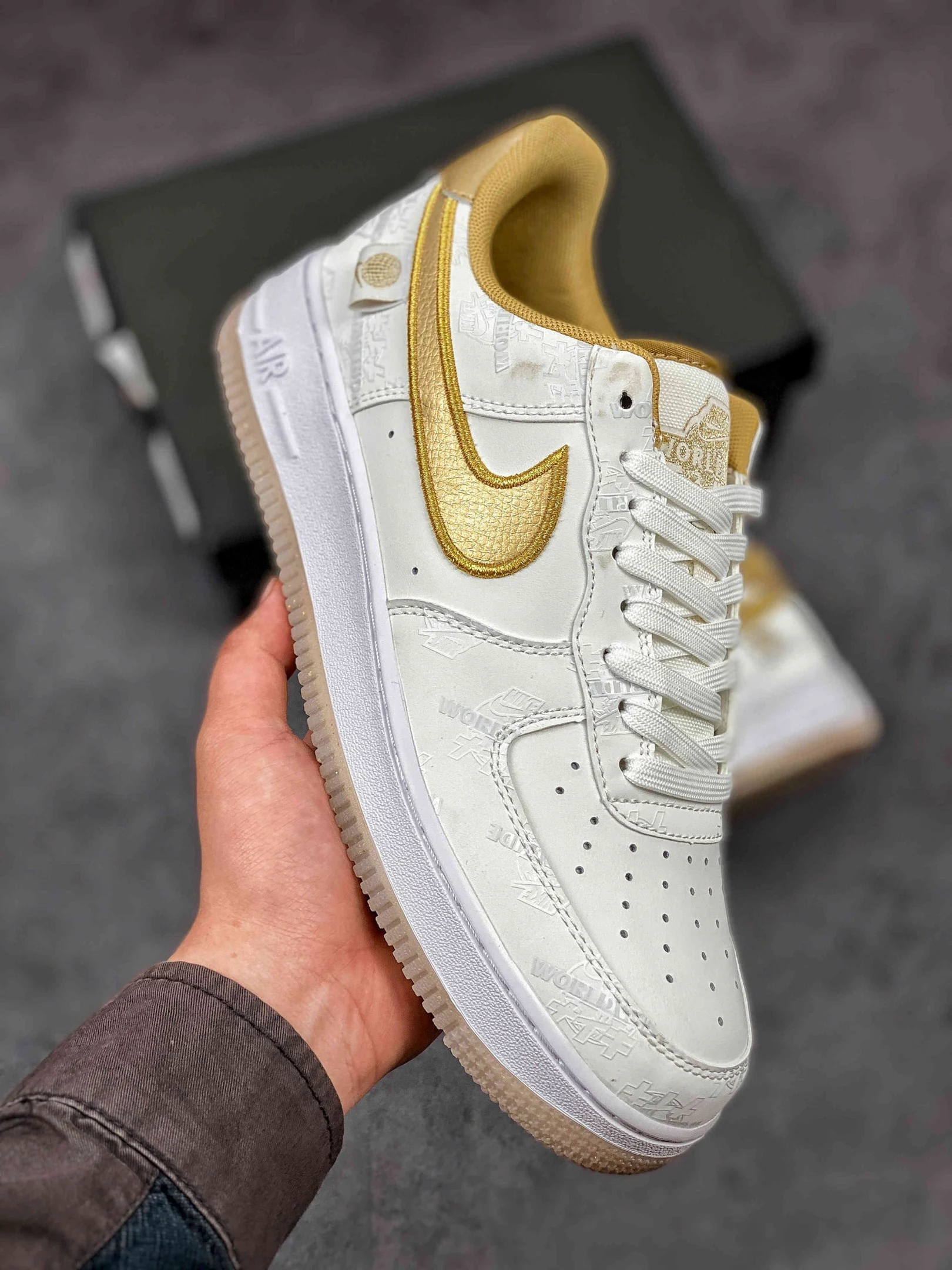 Nike Air Force 1 Low Worldwide Katakana Gold For Sale