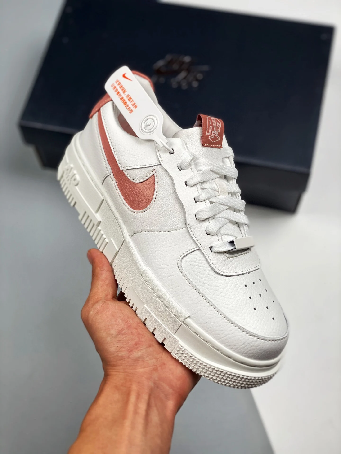 Nike Air Force 1 Pixel White Rust Pink For Sale