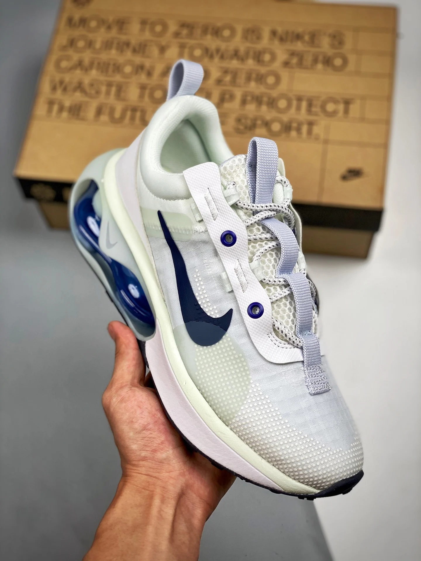 Nike Air Max 2021 White Barely Green Obsidian DA1923-100 For Sale