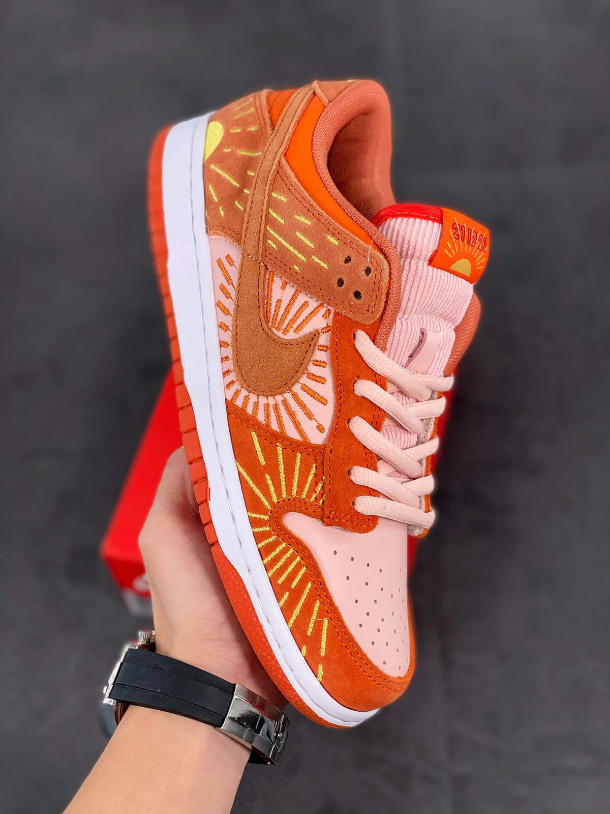 Nike Dunk Low NH Winter Solstice Team Orange Crimson Bliss For Sale