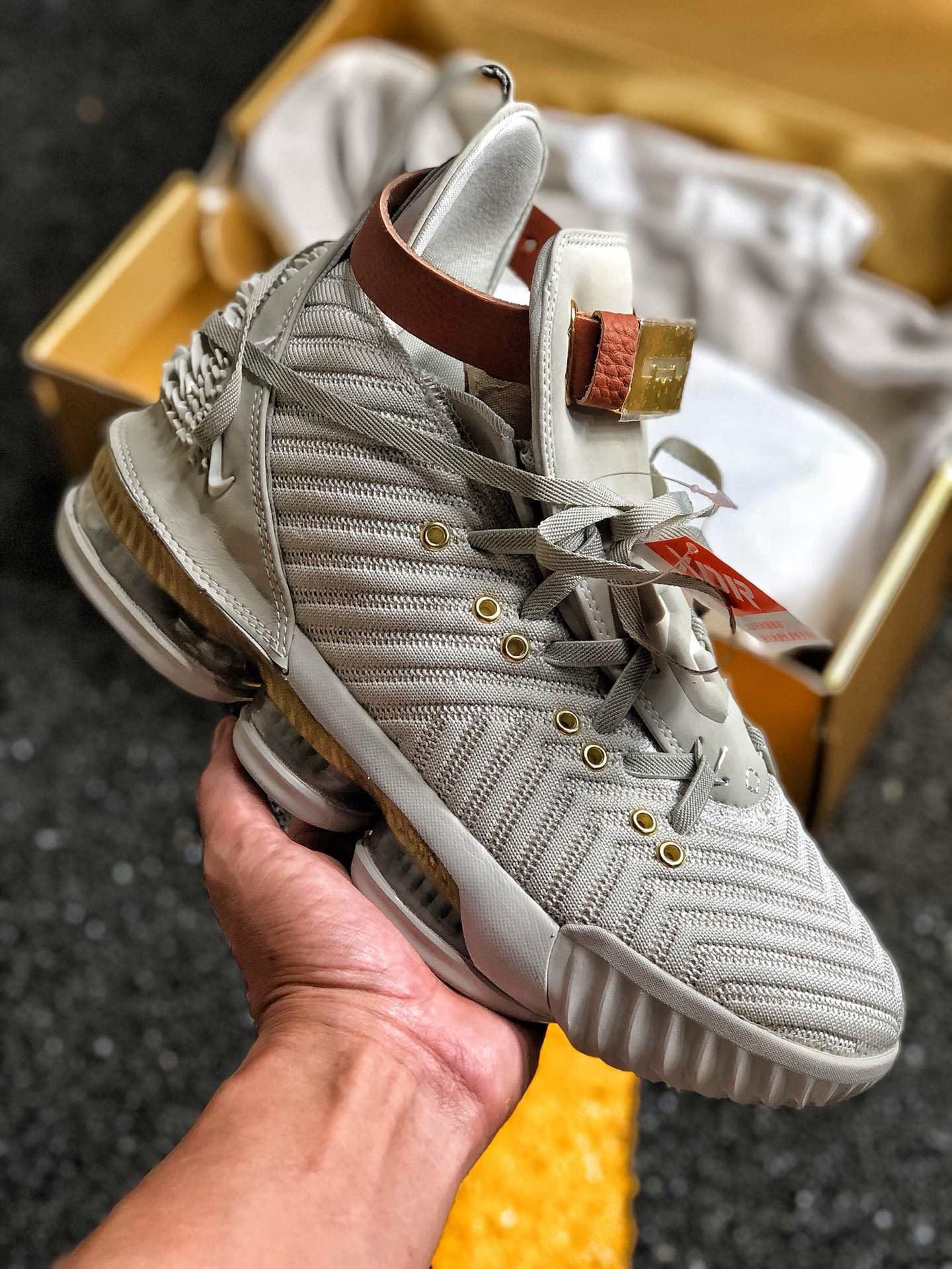 Nike LeBron 16 HFR Sail White Light Bone BQ6583-100 For Sale