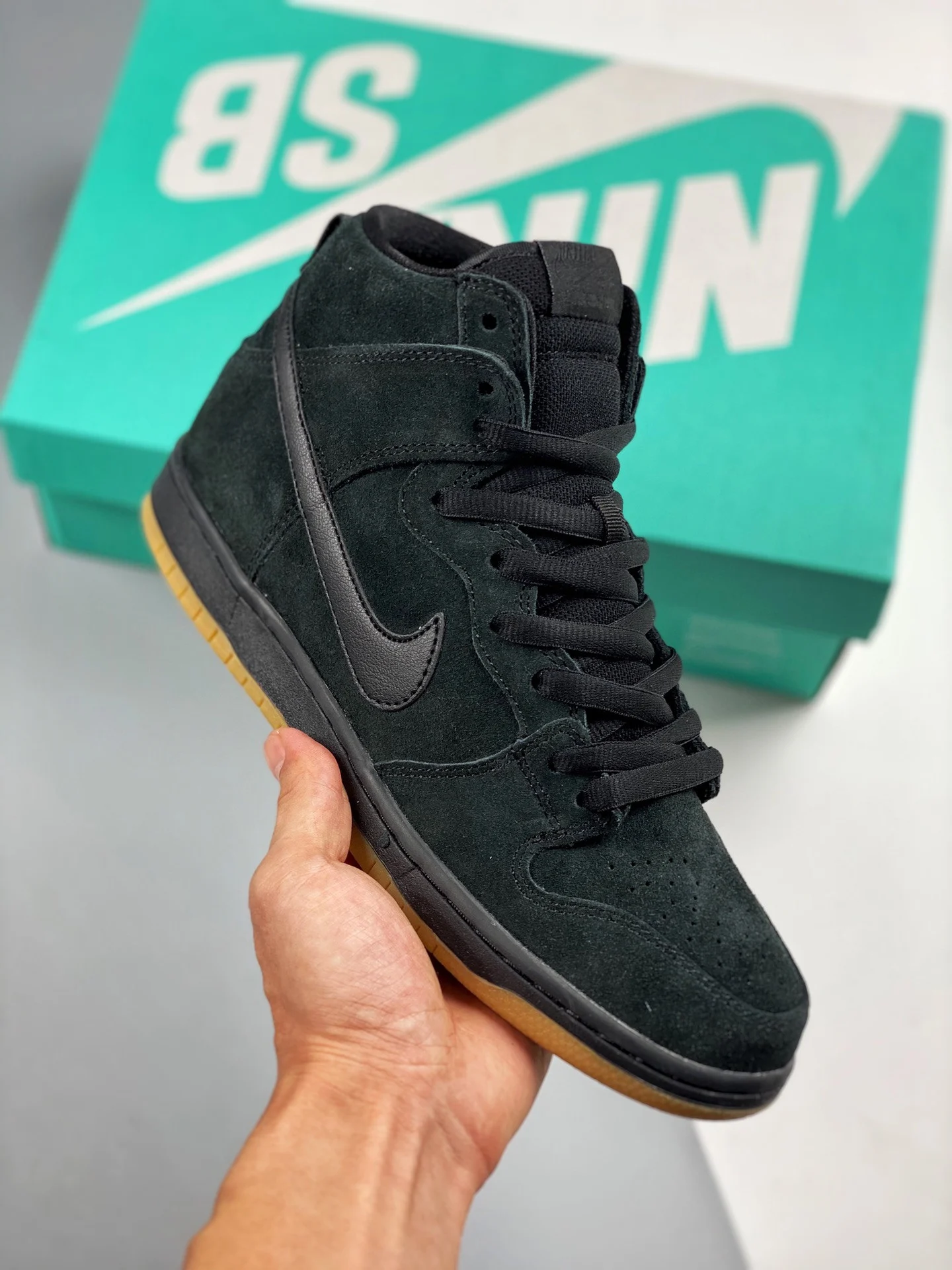 Nike SB Dunk High Pro Black Gum 305050-029 For Sale