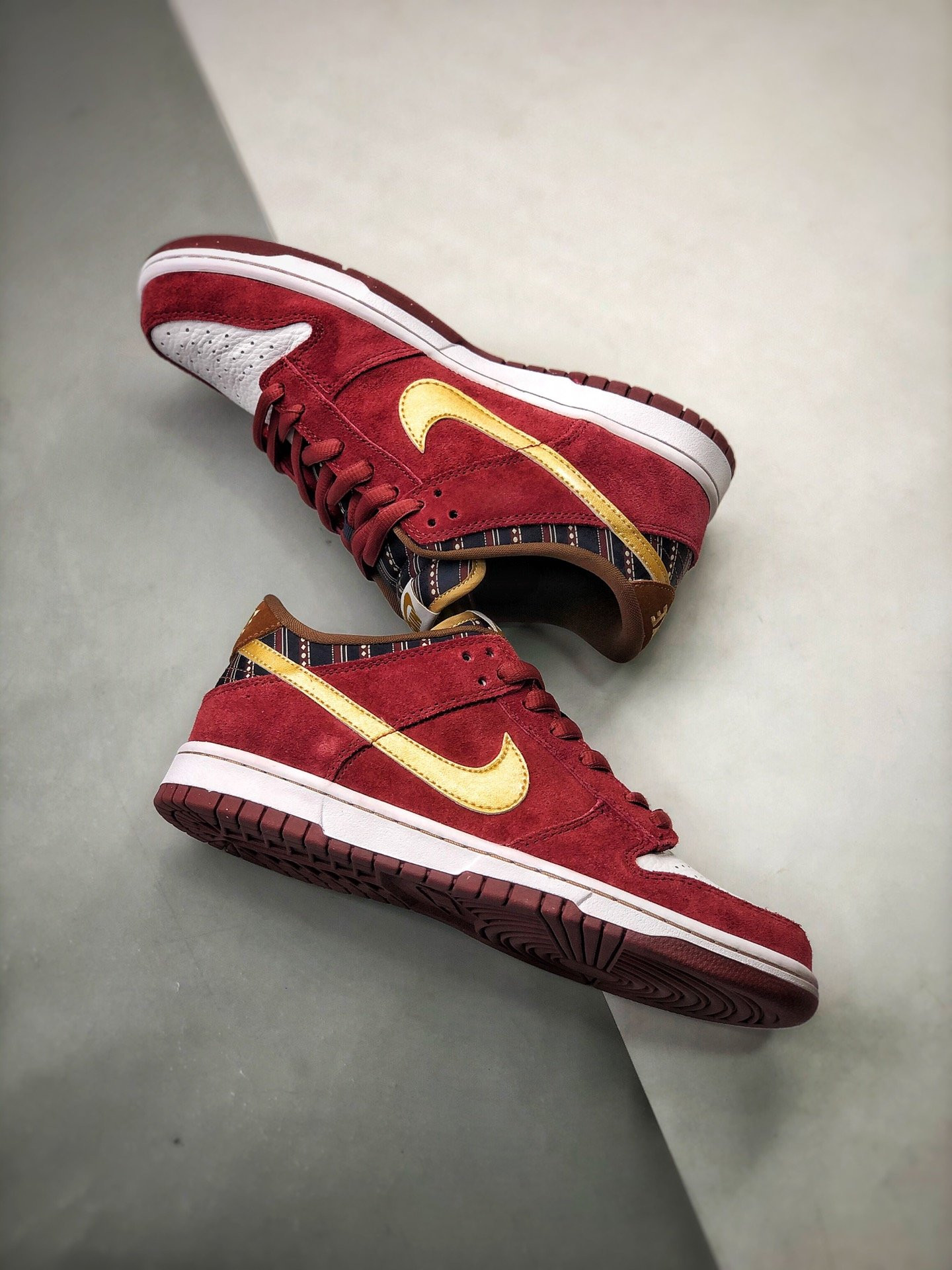 Nike SB Dunk Low Anchorman Team Red Metallic Gold For Sale