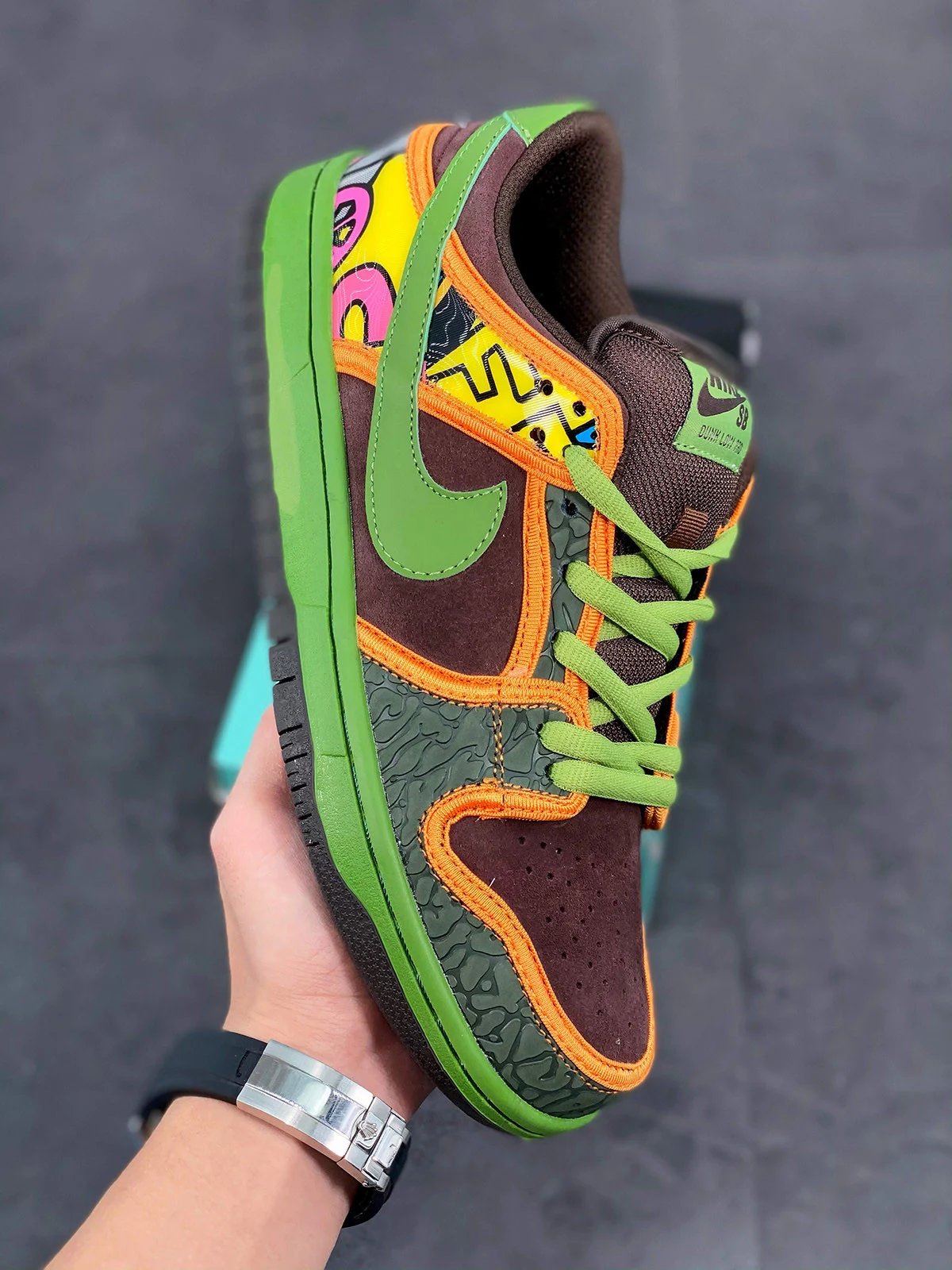 Nike SB Dunk Low De La Soul Safari Altitude Green-Baroque Brown For Sale