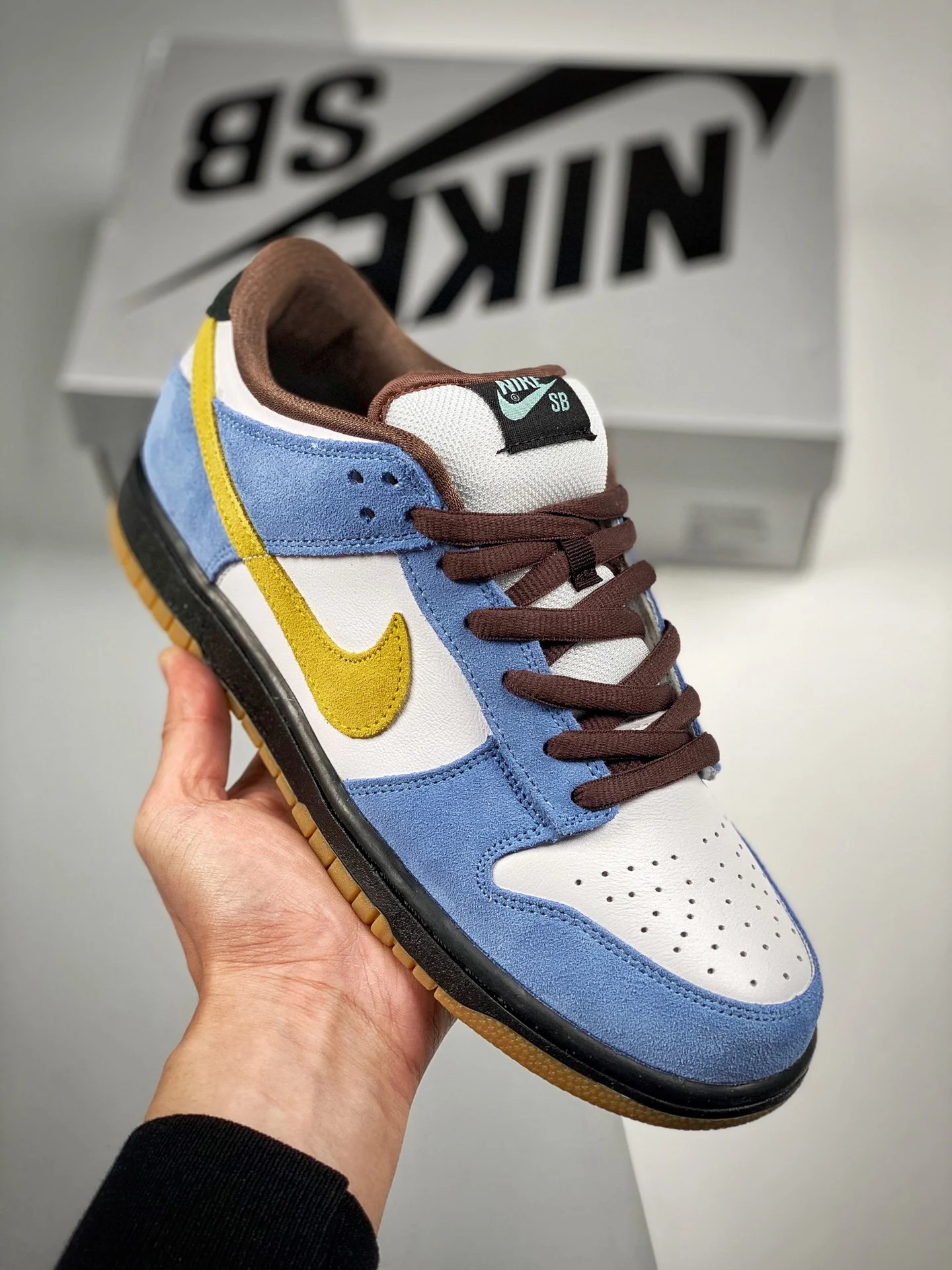 Nike SB Dunk Low Homer White Medium Yellow-University Blue