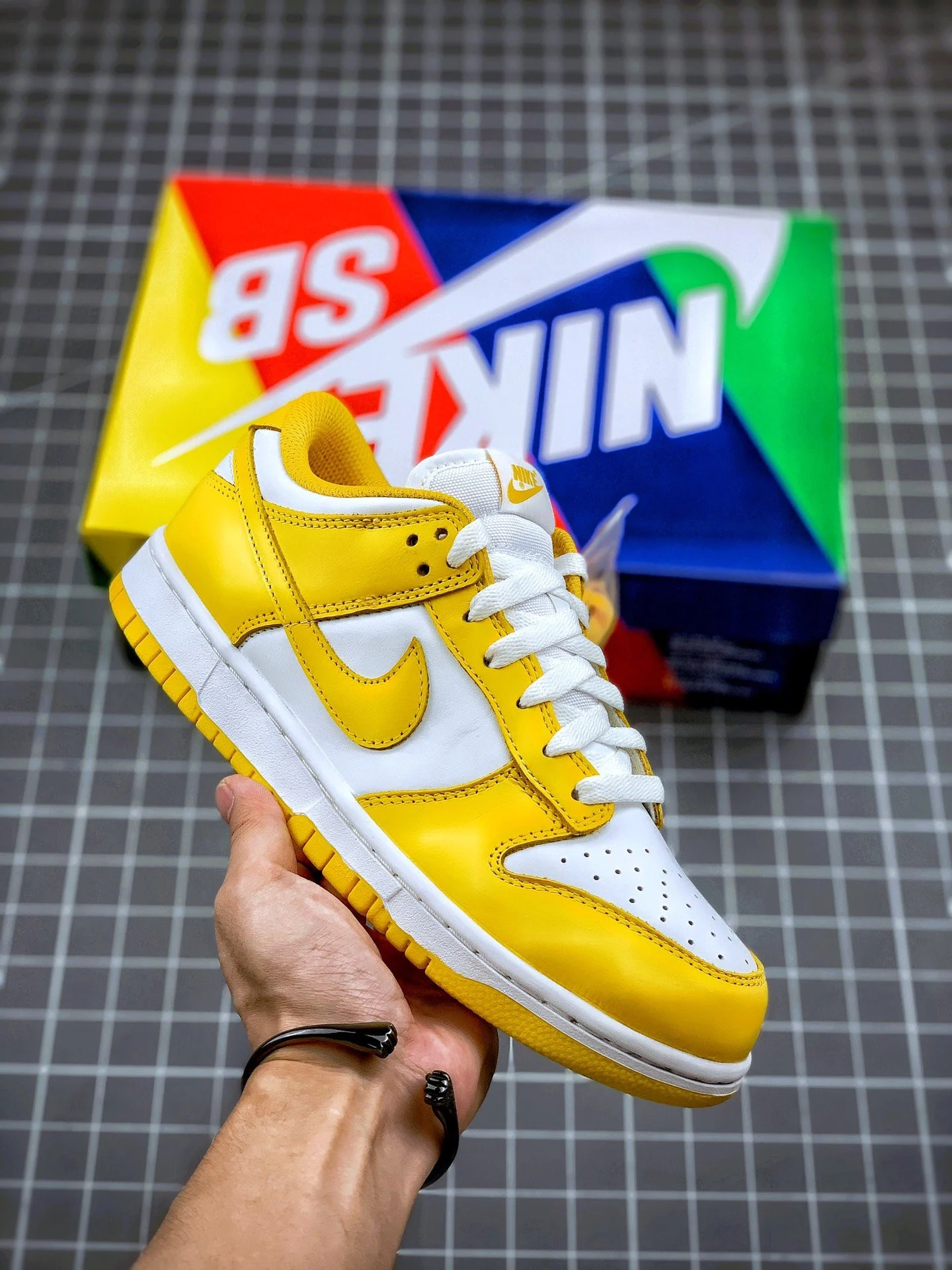 Nike SB Dunk Low Yellow White For Sale