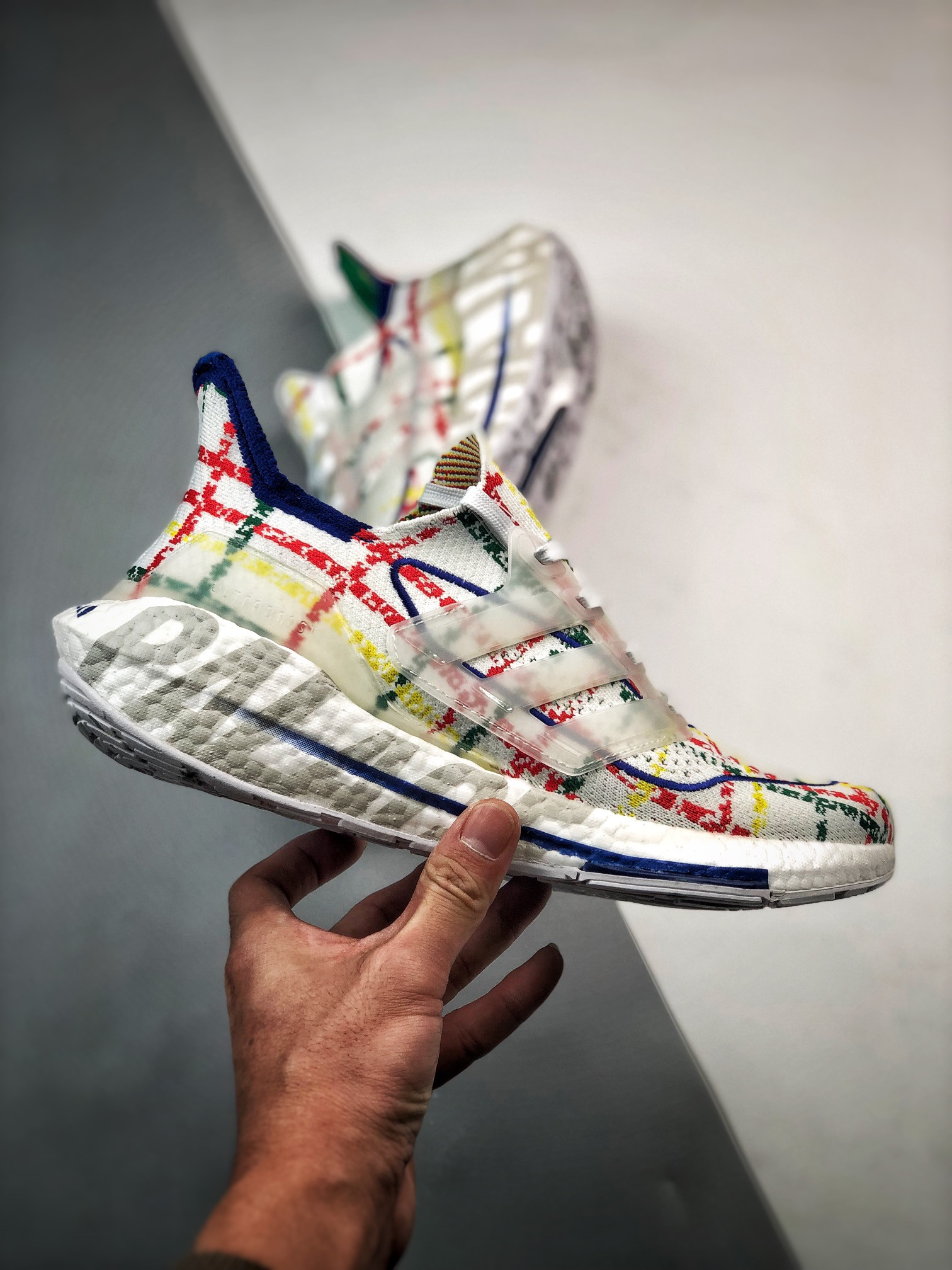 Palace x Adidas Ultra Boost 2021 White Multi-Color For Sale