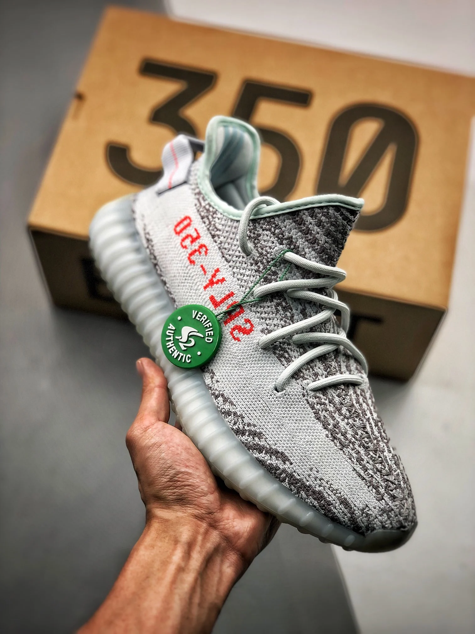 Adidas Yeezy 350 Boost V2 Blue Tint B37571 For Sale