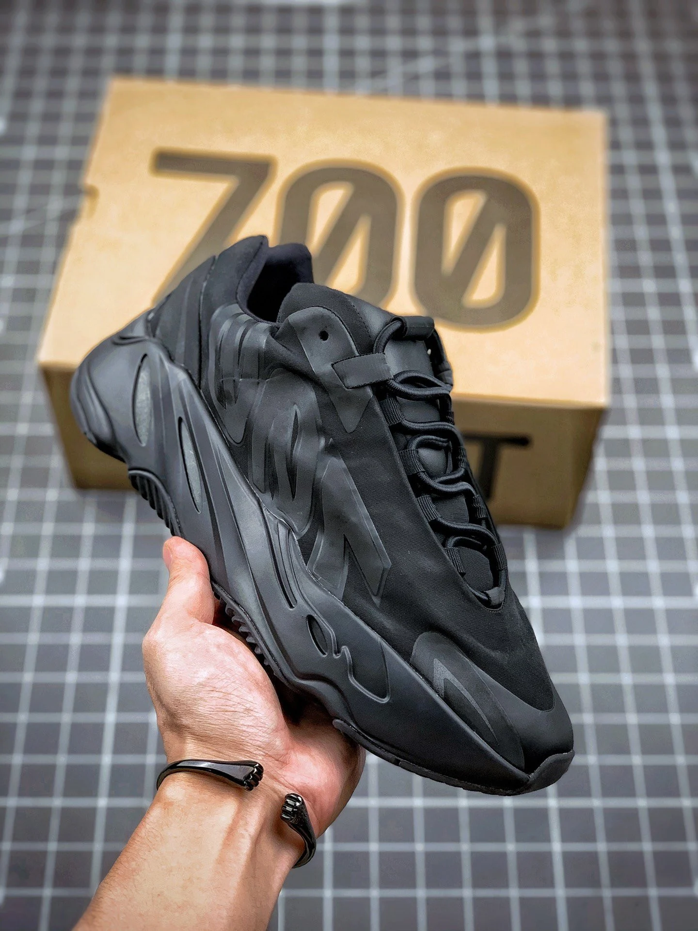 Adidas Yeezy Boost 700 MNVN Triple Black FV4440 For Sale