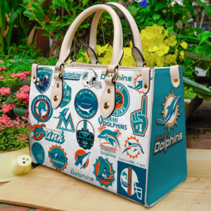 Miami Dolphins Lover Women Leather Hand Bag