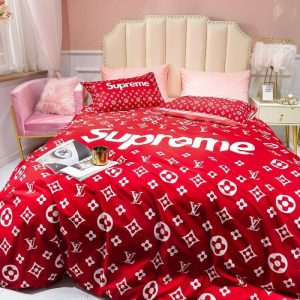 Louis Vuitton Sp Pudsey Bear Louis Vuitton Logo Brand Bedding Set Home Decor Bedroom Luxury Bedspread