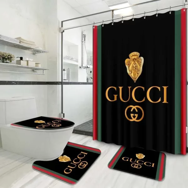 Gucci Bathroom Set Bath Mat Luxury Fashion Brand Home Decor Hypebeast