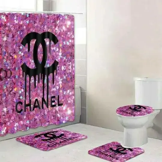 Chanel Bathroom Set Bath Mat Hypebeast Luxury Fashion Brand Home Decor