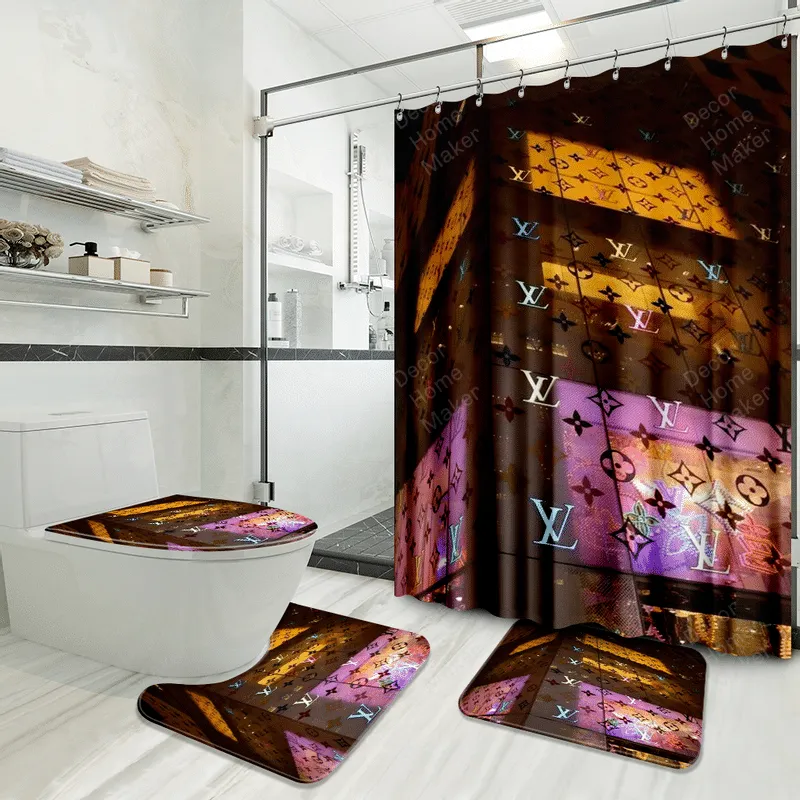 Louis Vuitton Lv Louis Vuitton Bathroom Set Hypebeast Home Decor Luxury Fashion Brand Bath Mat