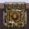 Versace Logo Brand Bedding Set Bedspread Luxury Home Decor Bedroom