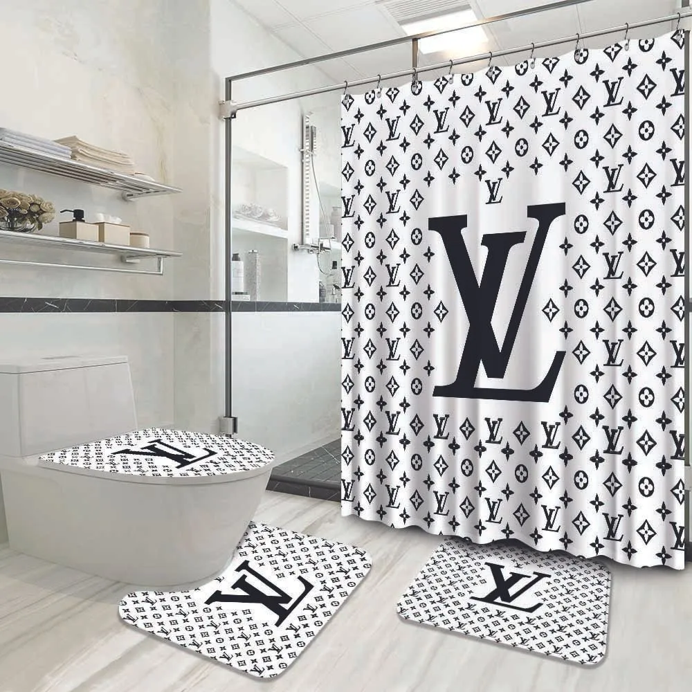 Louis Vuitton Lv Louis Vuitton Bathroom Set Bath Mat Hypebeast Home Decor Luxury Fashion Brand