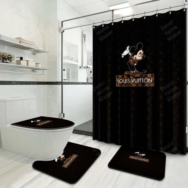 Louis Vuitton Lv Louis Vuitton Bathroom Set Hypebeast Home Decor Luxury Fashion Brand Bath Mat