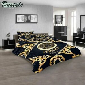 Versace Logo Brand Bedding Set Home Decor Luxury Bedroom Bedspread