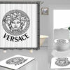 Gianni Versace White Bathroom Set Hypebeast Home Decor Bath Mat Luxury Fashion Brand