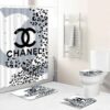 Chanel Leopard Bathroom Set Bath Mat Hypebeast Luxury Fashion Brand Home Decor