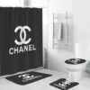 Chanel Black Bathroom Set Bath Mat Hypebeast Luxury Fashion Brand Home Decor