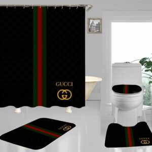 Gucci Black Bathroom Set Luxury Fashion Brand Home Decor Hypebeast Bath Mat