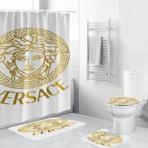 Gianni Versace Medusa Bathroom Set Bath Mat Hypebeast Luxury Fashion Brand Home Decor