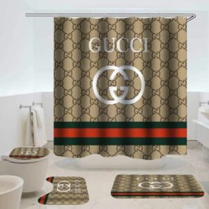 Gucci Retro Vintage Bathroom Set Home Decor Luxury Fashion Brand Hypebeast Bath Mat