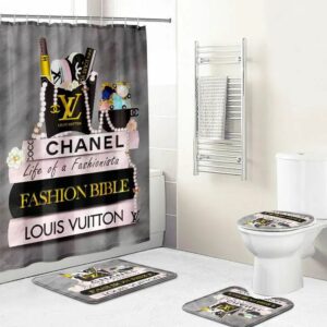 Chanel Louis Vuitton Bathroom Set Home Decor Luxury Fashion Brand Bath Mat Hypebeast